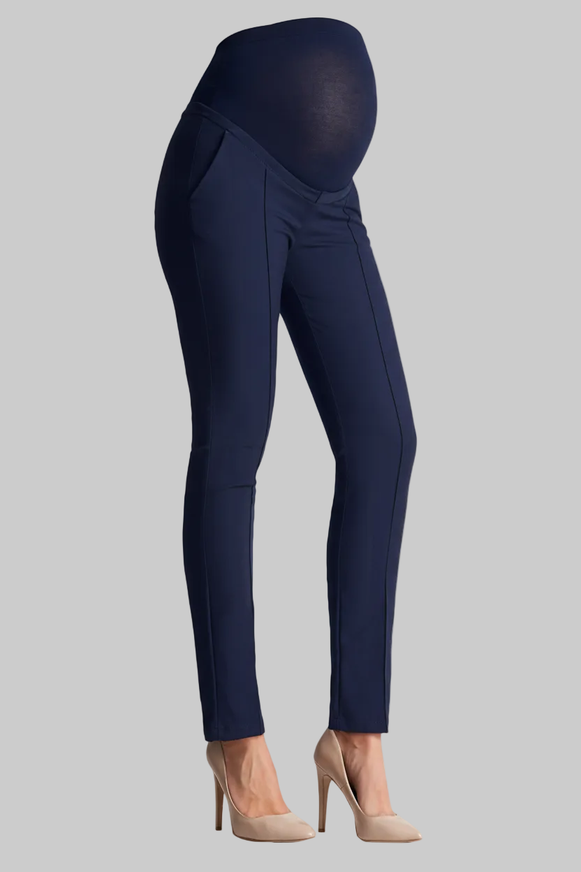 Enhanced Navy Maternity Trousers