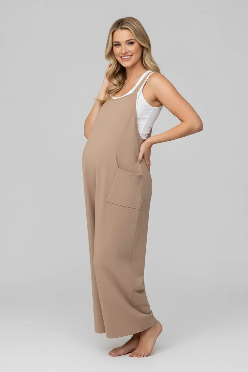 Maternity Wide Overalls